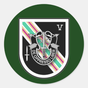 5th SFG(A) - Task Force Dagger OEF Classic Round Sticker