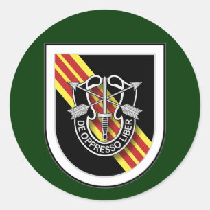 5th SFG(A) - Vietnam Classic Round Sticker