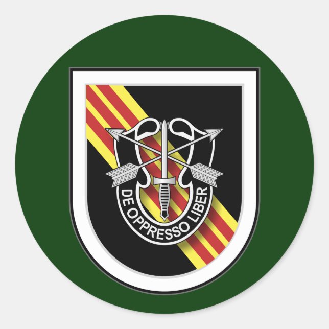 5th SFG(A) - Vietnam Classic Round Sticker (Front)