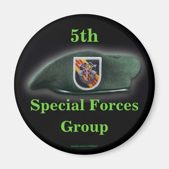 5th special forces flash vet iraq magnet nam vfw (Front)