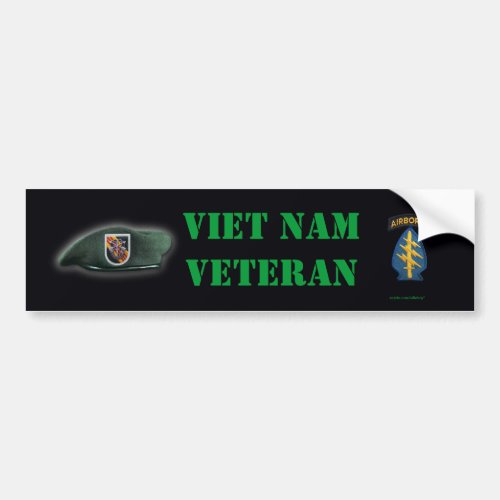 5th special forces flash vietnam Bumper Sticker gi
