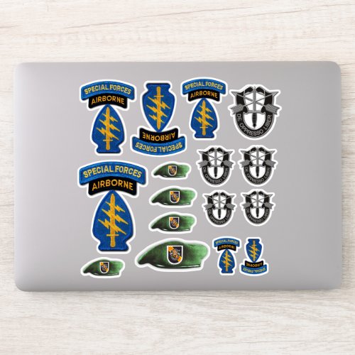 5th Special Forces Green Berets Contour Sticker