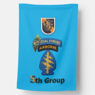 5th Special Forces Green Berets House Flag