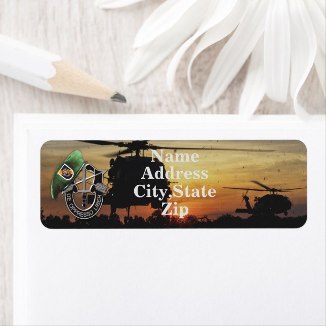 5th Special Forces Green Berets  Label (Insitu)