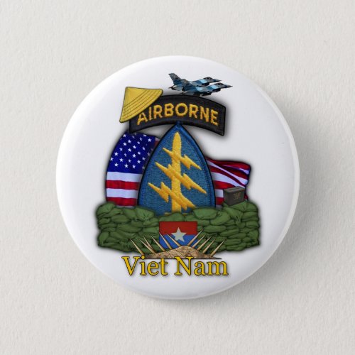 5th special forces green berets veterans Button