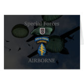 5th special forces green berets veterans Card (Front Horizontal)