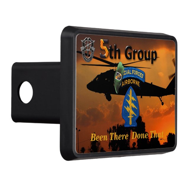5th Special Forces Green Berets veterans Hitch Cover (Right)