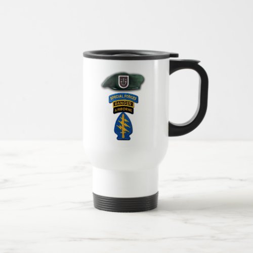 5th Special Forces Green Berets vets veterans LRRP Travel Mug