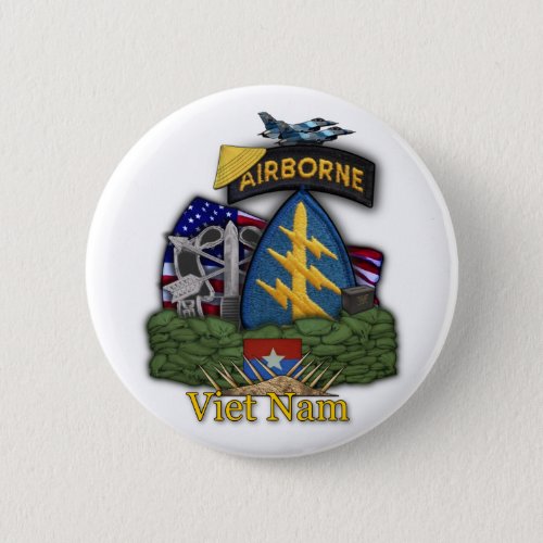 5th special forces green berets vietnam Button