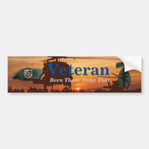 5th special forces green berets Vietnam Nam vets Bumper Sticker