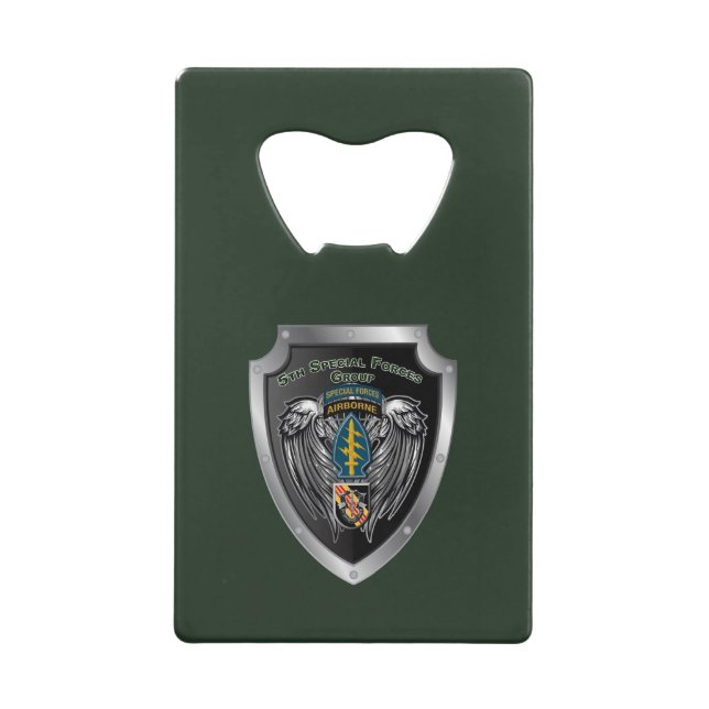 5th Special Forces Group (Airborne)  Credit Card Bottle Opener (Front)