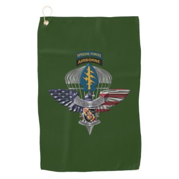 5th Special Forces Group (Airborne) Eagle Golf Towel 5th Special Forces Group (Airborne) Eagle Golf Towel