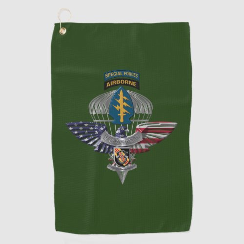 5th Special Forces Group Airborne Eagle Golf Towel