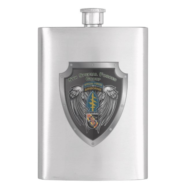 5th Special Forces Group (Airborne) Flask (Front)
