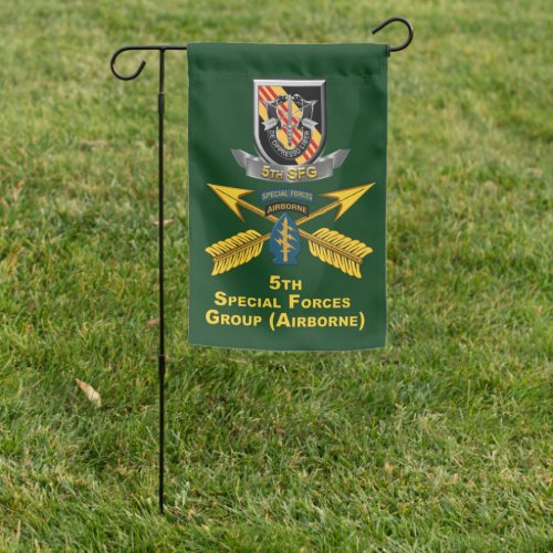 5th  Special Forces Group AIRBORNE Garden Flag