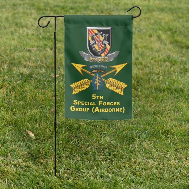 5th  Special Forces Group (AIRBORNE) Garden Flag (In SItu)