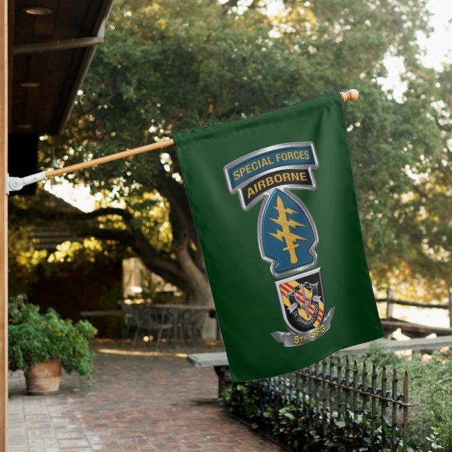 5th Special Forces Group Airborne House Flag (In SItu)