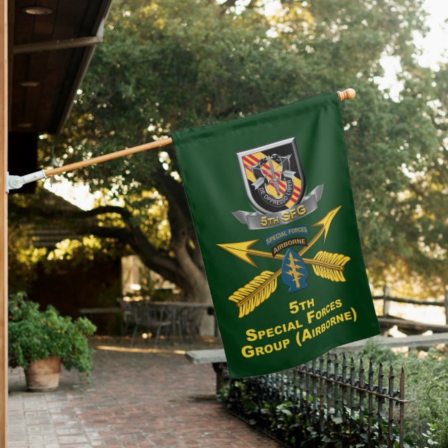 5th Special Forces Group Airborne House Flag (In SItu)