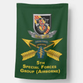 5th Special Forces Group Airborne House Flag (Front)