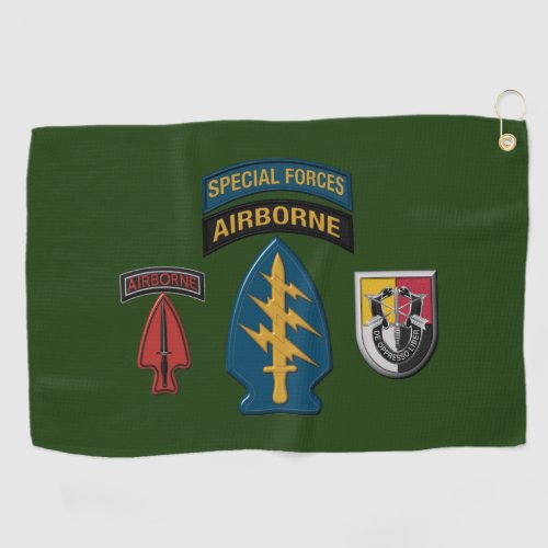 5th Special Forces Group Airborne Patch Design Golf Towel