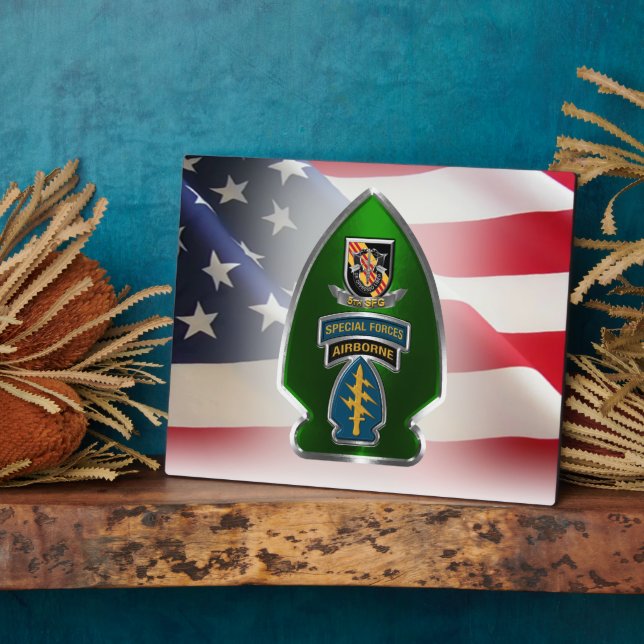 5th Special Forces Group (AIRBORNE)  Plaque (Side)