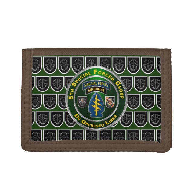 5th Special Forces Group Airborne Trifold Wallet (Front)