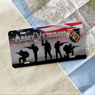 5th Special Forces Group Airborne Veteran License Plate