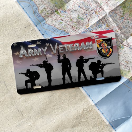 5th Special Forces Group Airborne Veteran  License Plate