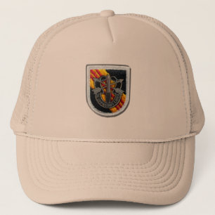 5th special forces group crest flash vietnam vets trucker hat