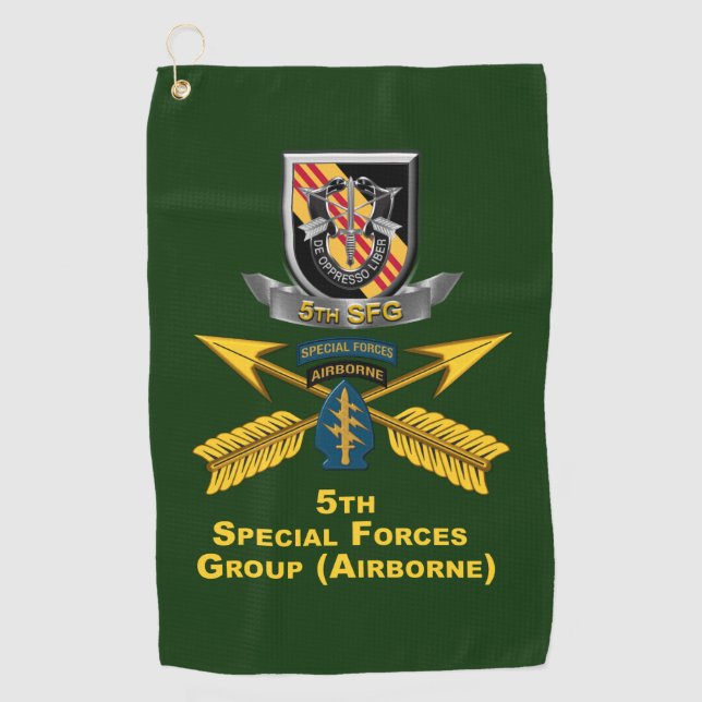 5th Special Forces Group  Golf Towel (Front)