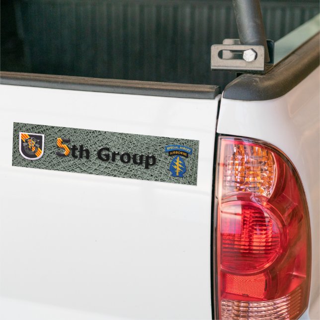 5th Special Forces Group Green Berets  Bumper Stic Sticker (On Truck)