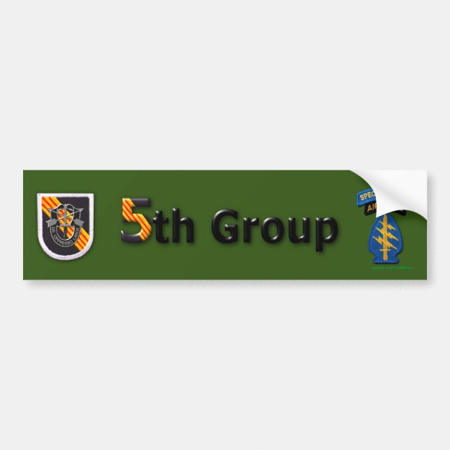 5th Special Forces Group Green Berets Bumper Sticker Zazzle