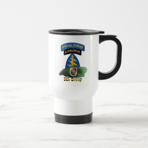 5th Special Forces Group Green Berets SFG SF LRRP Travel Mug