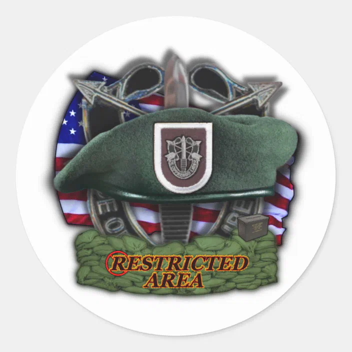 US Army 10th Special Forces Group   1.5" Decal  Green Berets