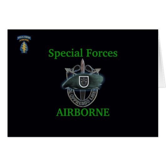 5th special forces group iraq gulf war vets Card (Front Horizontal)