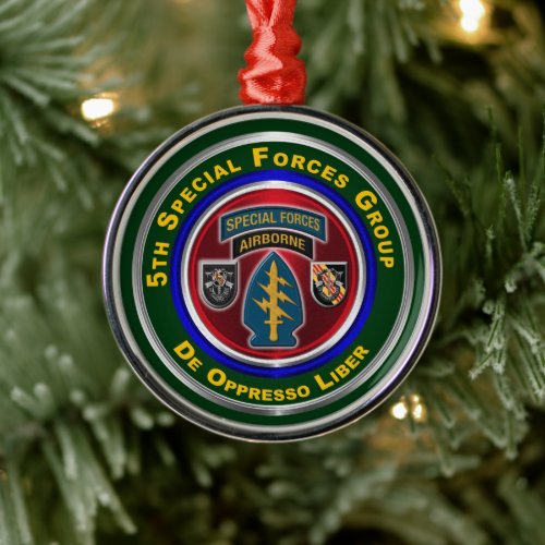 5th Special Forces Group Keepsake Christmas Metal Ornament