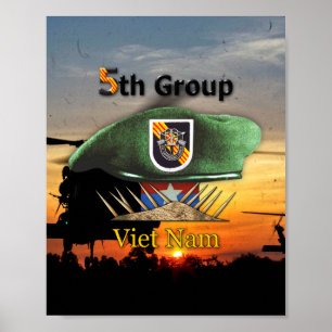 5th Special Forces Group SFG SF Veterans LRRP Poster