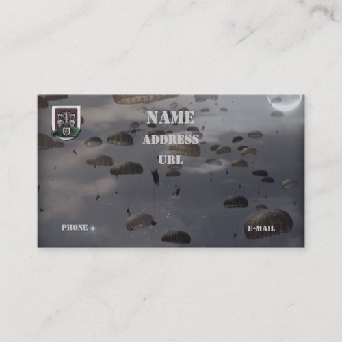 5th special forces group vets flash business Card