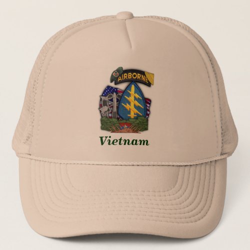 5th special forces group vietnam veterans vets trucker hat