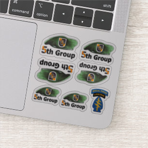 5th Special Forces SFGA SFG Green Berets Contour Sticker
