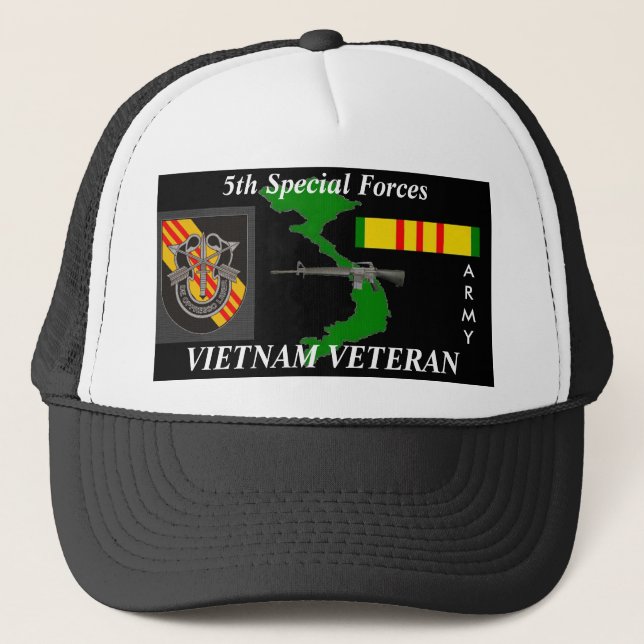 5th Special Forces Vietnam Veteran Ball Caps (Front)