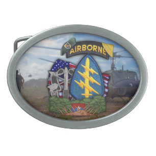 5th special forces vietnam veterans vets belt buckle