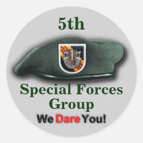 5th Special forces vietnam war flash Sticker