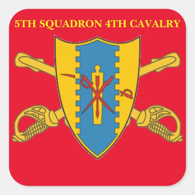 5TH SQUADRON 4TH CAVALRY STICKERS (Front)