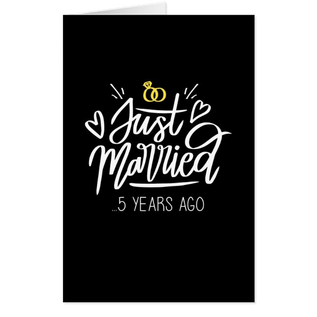 5th Wedding Anniversary Card (Front)
