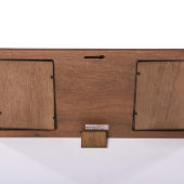 5th Wedding Anniversary Cherry Double Photo Frame (Back)