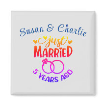 5th Wedding Anniversary Custom Names