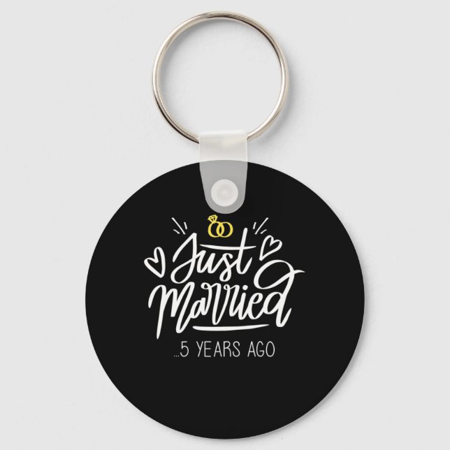 5th Wedding Anniversary Keychain (Front)