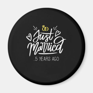 5th Wedding Anniversary Magnet