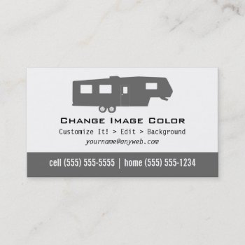 5th Wheel Rv - Personal Business Card by Thats_My_Name at Zazzle